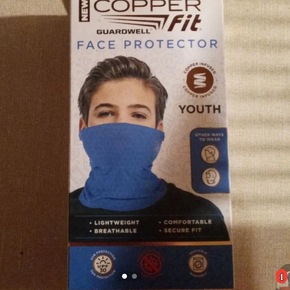 COPPER FIT Youth Face Protecter